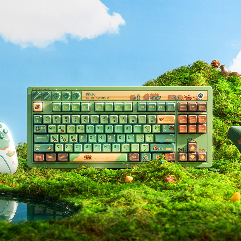 8BitDo Retro 87 Mechanical Keyboard - Forest Wonder