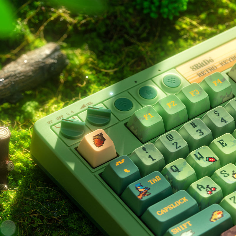 8BitDo Retro 87 Mechanical Keyboard - Forest Wonder
